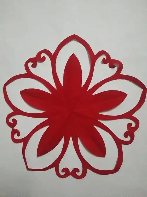五瓣花剪纸步骤 手工剪纸图片大全简单-蒲城教育文学网
