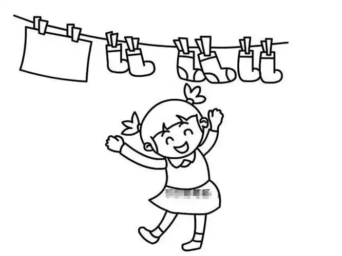 爱整理幼儿简笔画