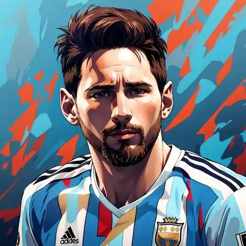 ai生成的梅西动漫风头像!__财经头条