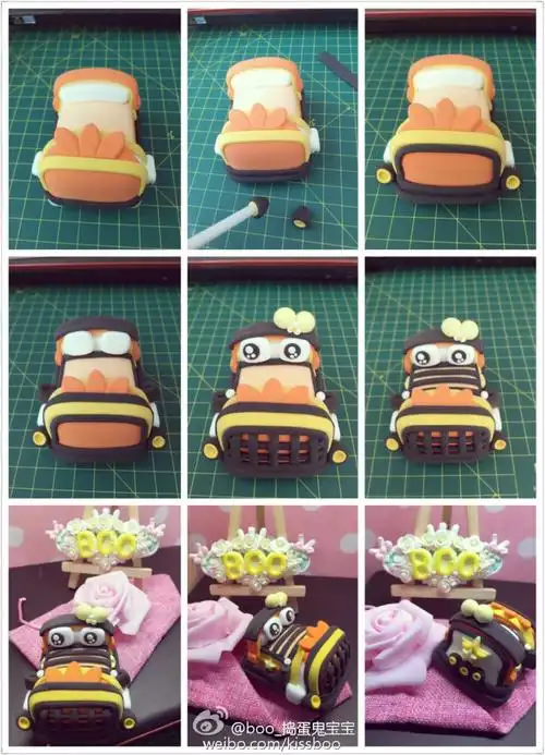 超轻粘土 卡通汽车教程