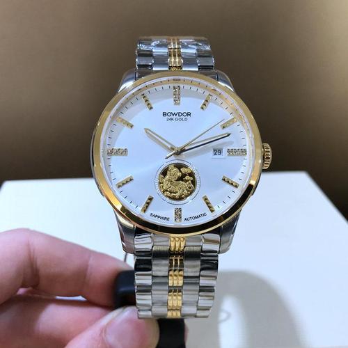 专柜正品宝舵手表男金貔貅机械表全自动防水女表gg003