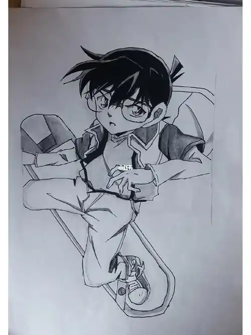 铅笔涂的手都废了01#画渣  #名侦探柯南