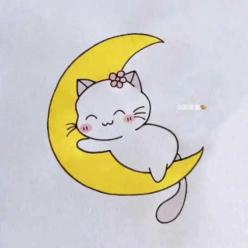 小猫咪简笔画教程