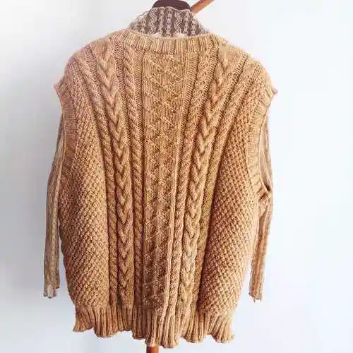 秋 喵夫人大雪手染线女士棒针背心-编织教程-编织人生