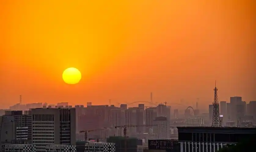 城市的夕阳