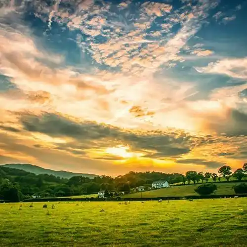 广阔草原蓝天白云最美风景微信头像_风景_草原_头像