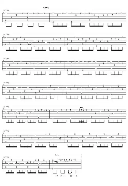 《canonind》吉他谱(图2)