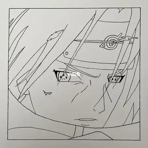 一打七太帅了#火影忍者  #宇智波鼬 #临摹  #画画