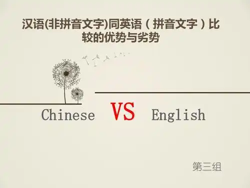 汉语对比英语有何优势 (2)ppt