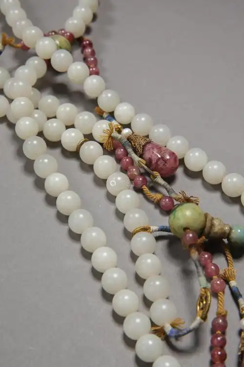 ancientchinesehetianjadecourtbeads中国古代和田玉朝珠