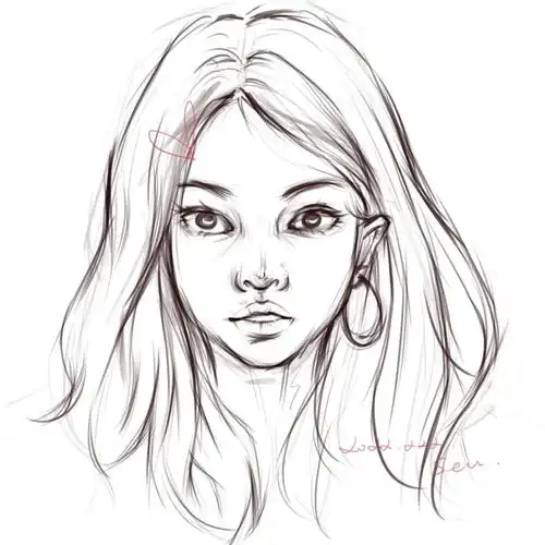 166头像素描练习