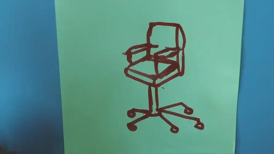旋转椅子的简笔画怎样画?