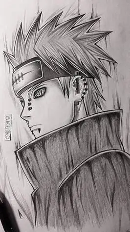 带土带土火影忍者 宇智波带土 黑白手绘初学者含过程超简单带土教程
