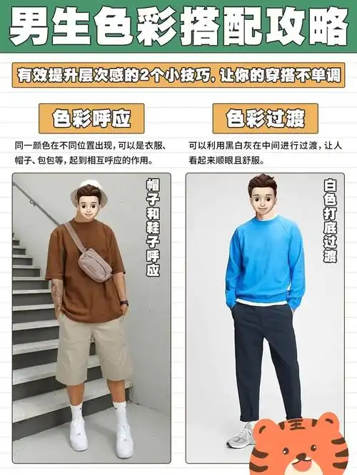 男装搭配技巧及原则男士穿搭技巧初学者