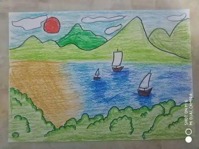 七彩童画(六年级一班)——美丽风景主题绘画