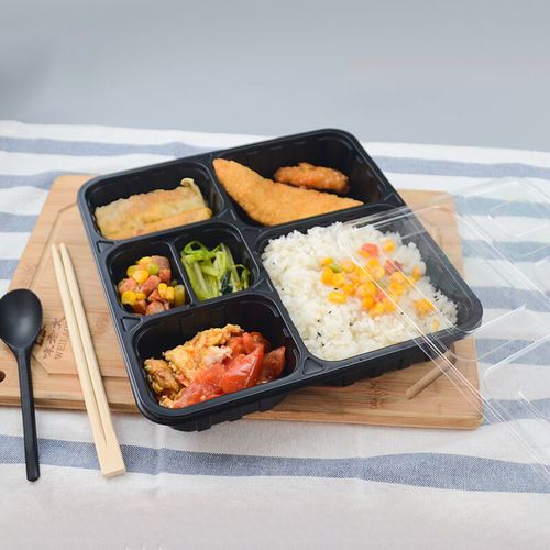 快餐盒6格大容量加厚分隔餐盒高档四格五格六格外卖一次性打包盒