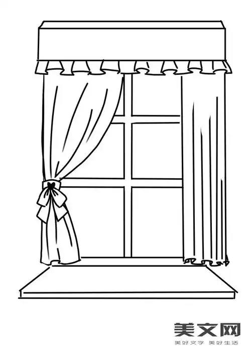 卡通简笔画:窗户怎么画?(学生网)