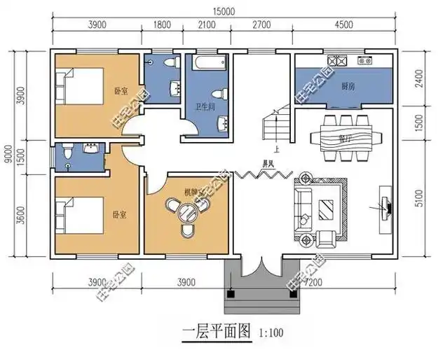 微信公众号:住宅公园,450套乡村别墅图纸,建房预算施工技术展示.