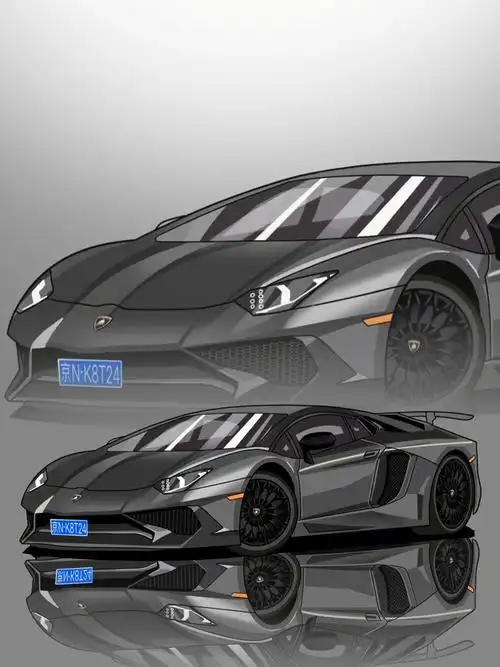 今天画一下兰博基尼