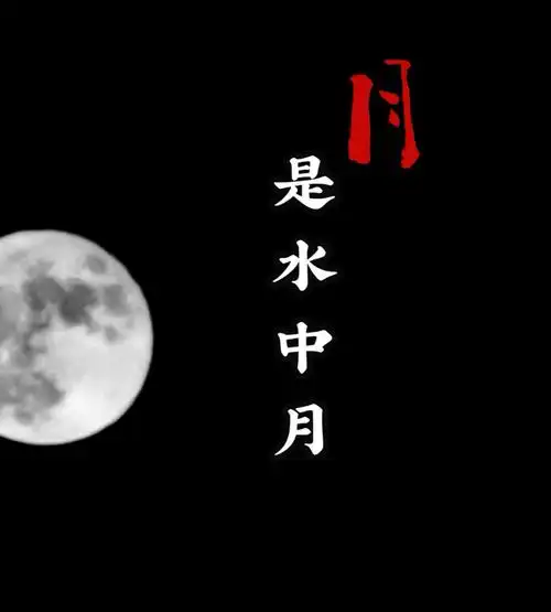 花是镜中花月是水中月那人会是心上人吗