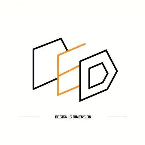 logo排版设计练习设计即是维度