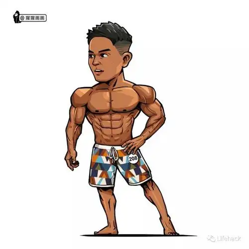 中国小伙创作的q版肌肉漫画把网友萌翻了
