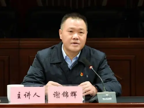 党课开讲啦集团公司党委书记董事长谢锦辉讲党课以高素质干部队伍推动