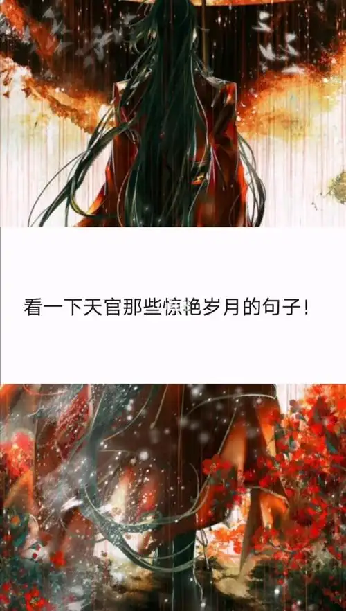 看一下天官那些惊艳岁月的句子