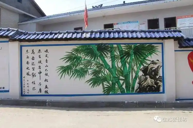 壁画点亮新农村充满艺术气息张佳坊大写的美