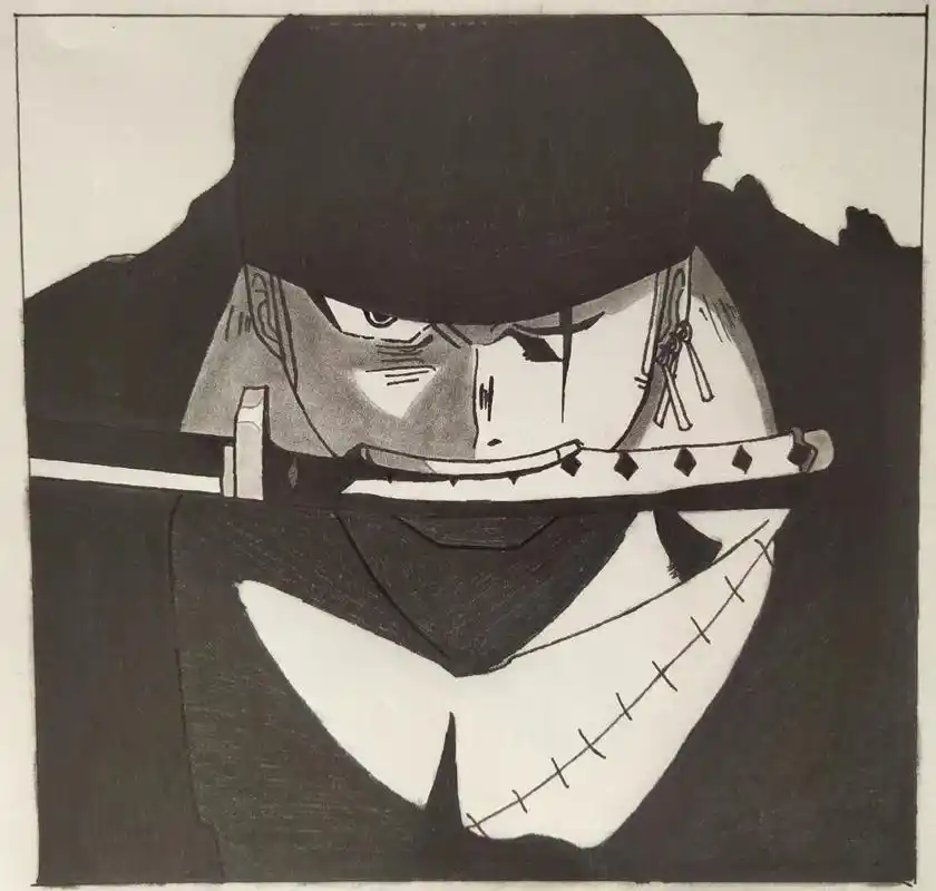 索隆 #手绘  - 抖音