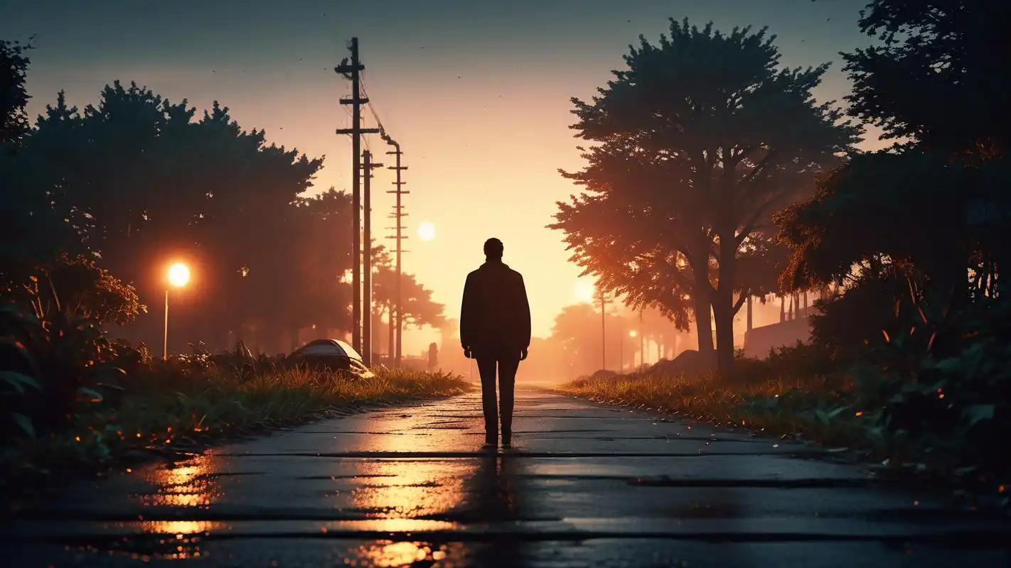 孤独夜行者的夜晚道路之旅93