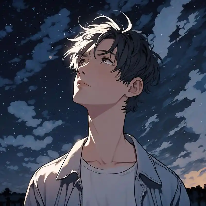 9715雨中孤独的动漫男生92 在这张头像中,动漫男生独自站在雨中