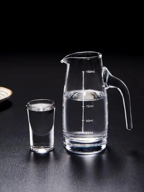 汉泊科加厚玻璃白酒分酒器套装家用上档次白酒杯具醒酒器批发饭店 150