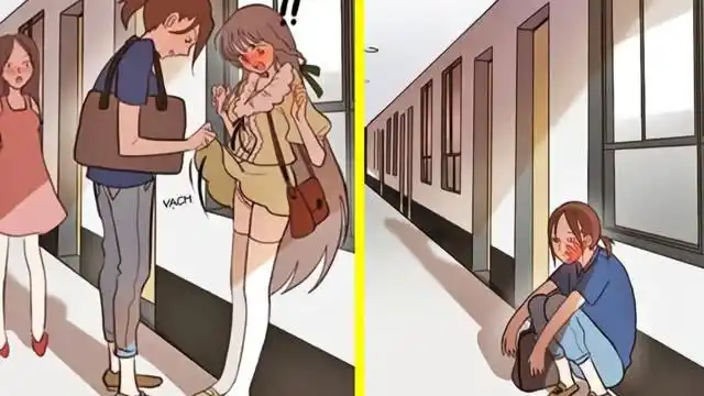 要不要尝试一下突然去掀女生裙子呢,她女票在旁边看呢!