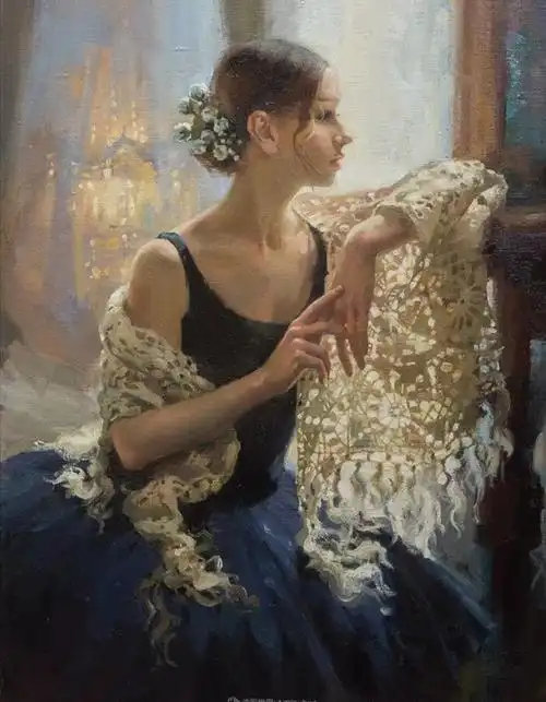 她油画里的芭蕾又仙又美