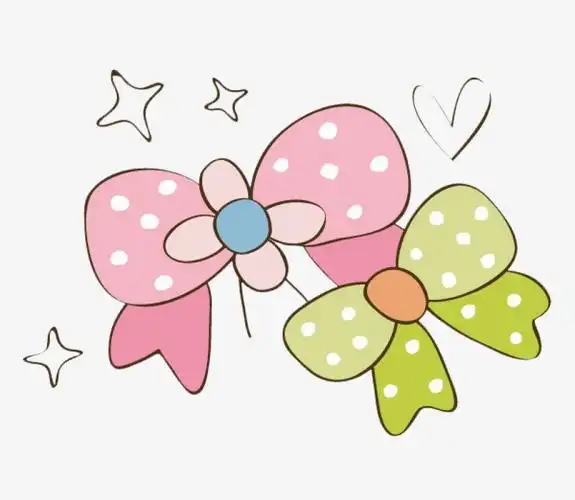 卡通可爱蝴蝶结