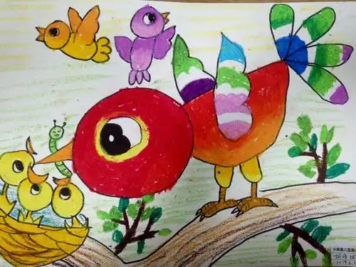 周二提高班作品――亲爱的鸟妈妈
