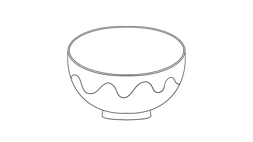 好看的饭碗简笔画 好看的饭碗的简笔画-养娃家