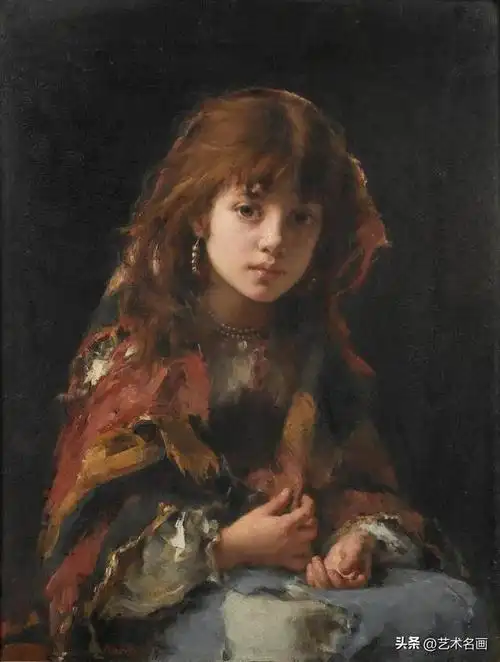 唯美的少女肖像俄国画家阿列克谢哈拉莫夫人物绘画作品