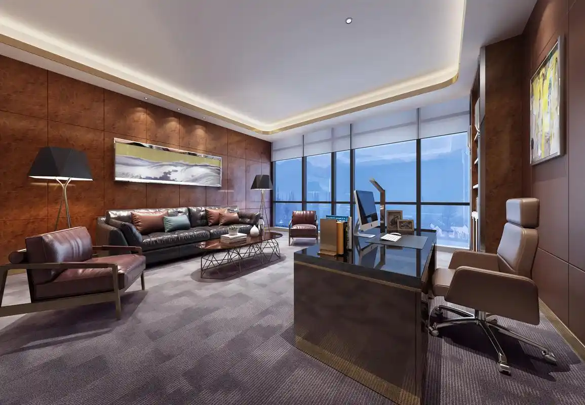 霸道总裁的办公室.在细节处提升空间的档次与品味.