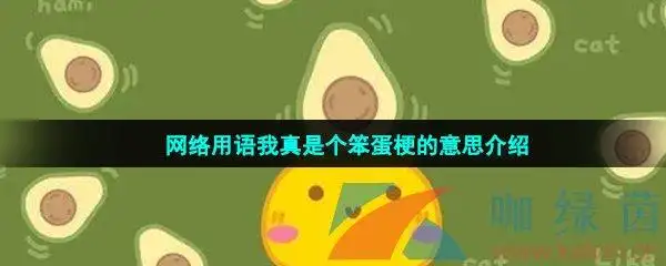 网络用语我真是个笨蛋梗的意思介绍