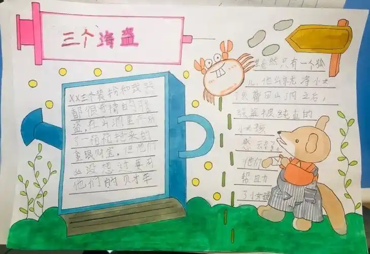 校本课程《三个强盗》的手抄报校本课程《三个强盗》的手抄报獾的礼物