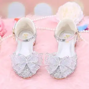 儿童婚纱高跟鞋女童