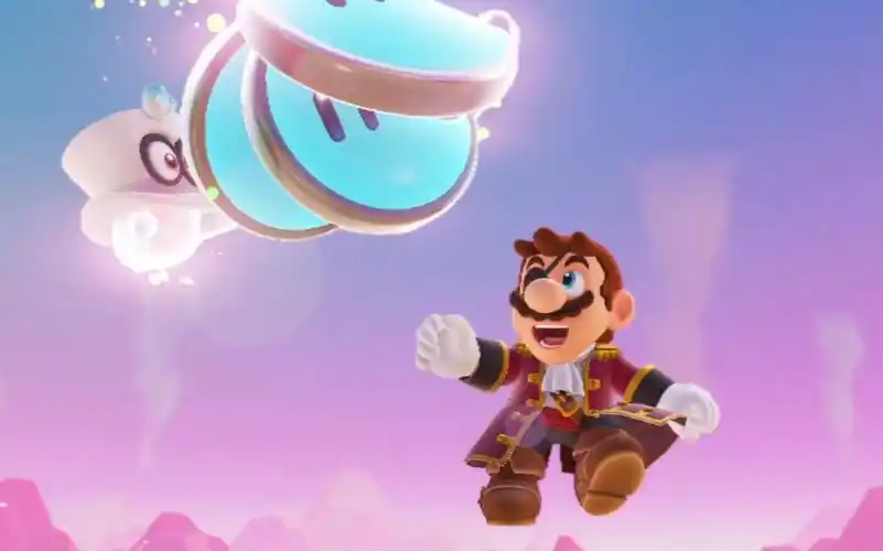 马里奥奥德赛i跳进火山的大锅!