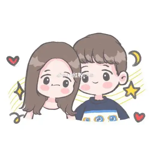 超可爱女生手绘头像情侣头像手绘简笔画卡通动漫二次元手绘头像