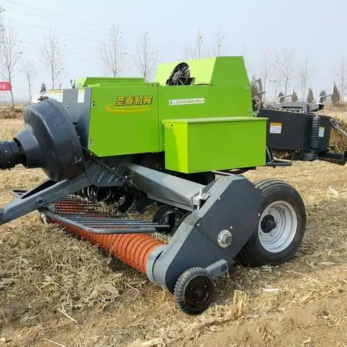 移动式玉米秸秆打包机 方形秸秆打捆机 方捆打草机-山东新圣泰机械