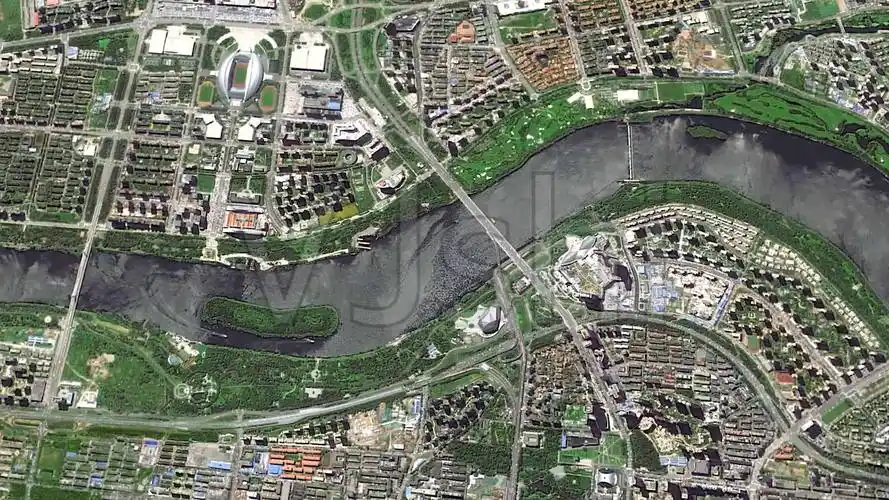 沈阳五里河卫星地图_1920x1080_高清视频素材下载(编号:6813217)_影视