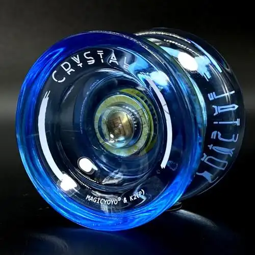 悠悠球magic鬼手k2水晶yoyo球花式顶指蝶形胶球溜溜球男孩玩具标配版