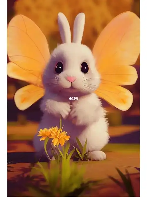 遇兔呈祥长翅膀的幸运兔宝宝你爱吗61
