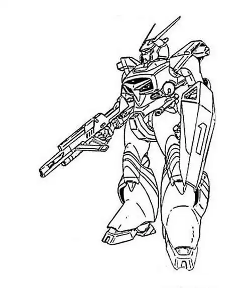 帅气机器人的简笔画